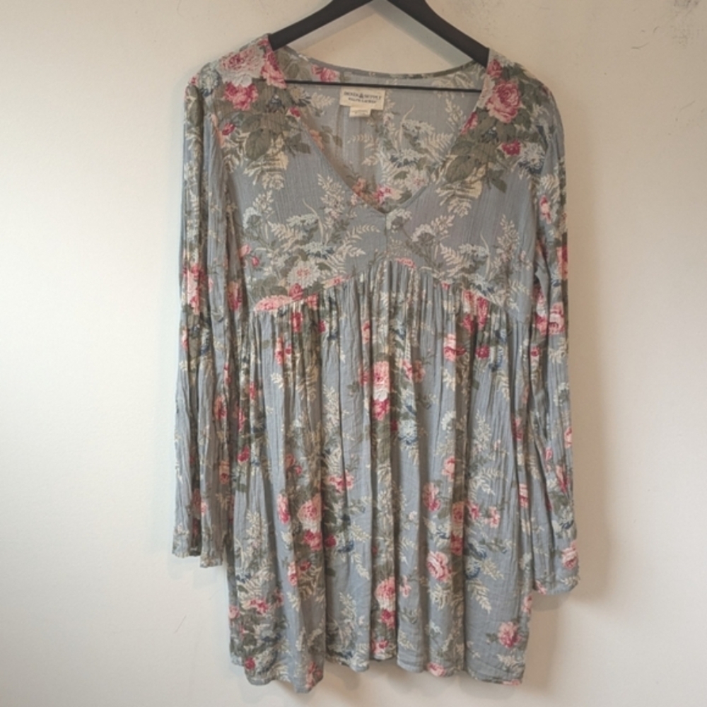 Denim & Supply Ralph Lauren Women's Cottagecore Floral Babydoll Mini Dress M